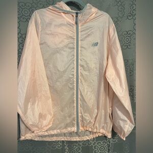 New Balance Blush Pink Hooded Windbreaker